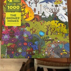 The Gnomes' Homes 1000 Piece Jigsaw Puzzle. Put together 1 time!